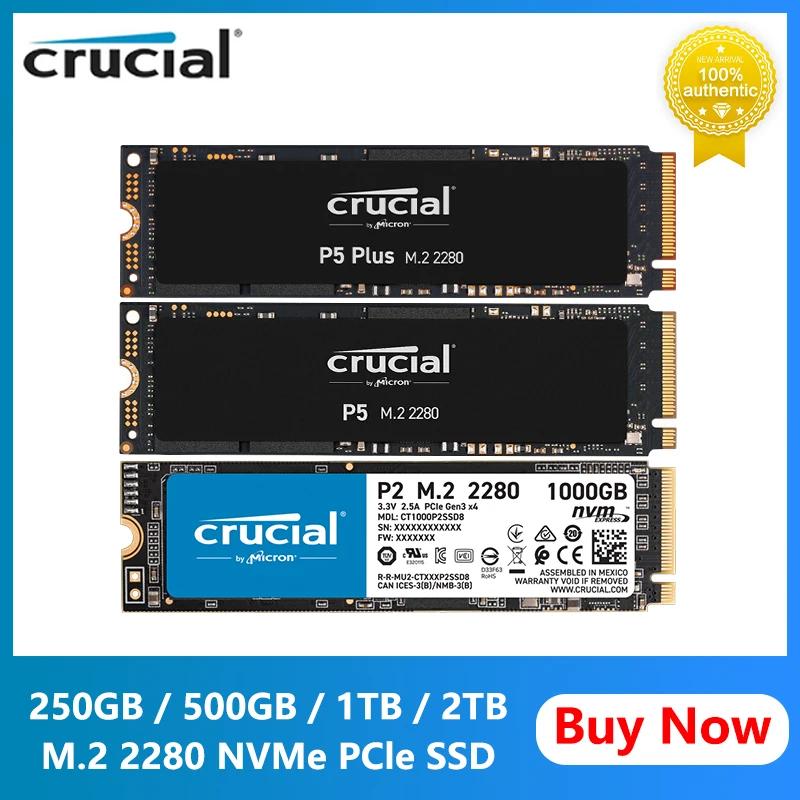 Ʈ ũž Crucial P3 Plus PCIe 4.0 M.2 2280 3D NAND NVMe SSD, ӿ ָ Ʈ ̺, ִ 5000 MB/s, 500GB, 1T, 2TB, 4TB